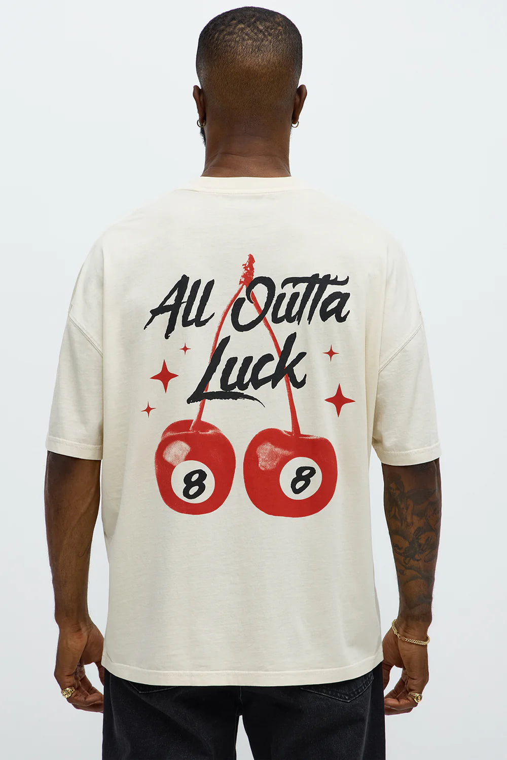 All Outta Luck Oversized Short Sleeve Tee