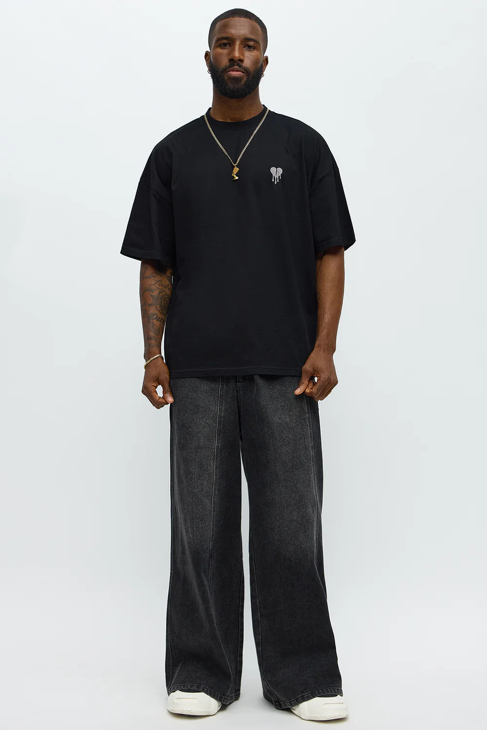 Oversized Mini Embroidery Heavy Weight Boxy Tee