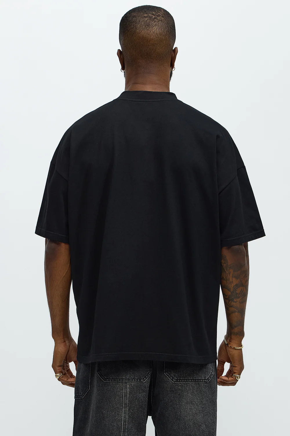 Oversized Mini Embroidery Heavy Weight Boxy Tee