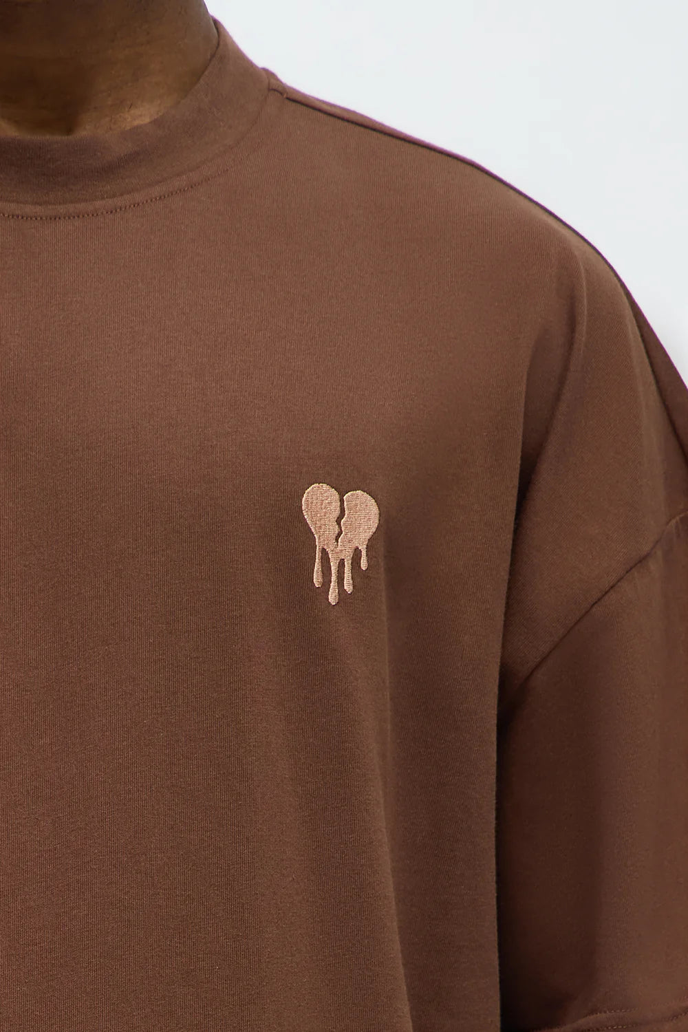 Oversized Mini Embroidery Heavy Weight Boxy tee
