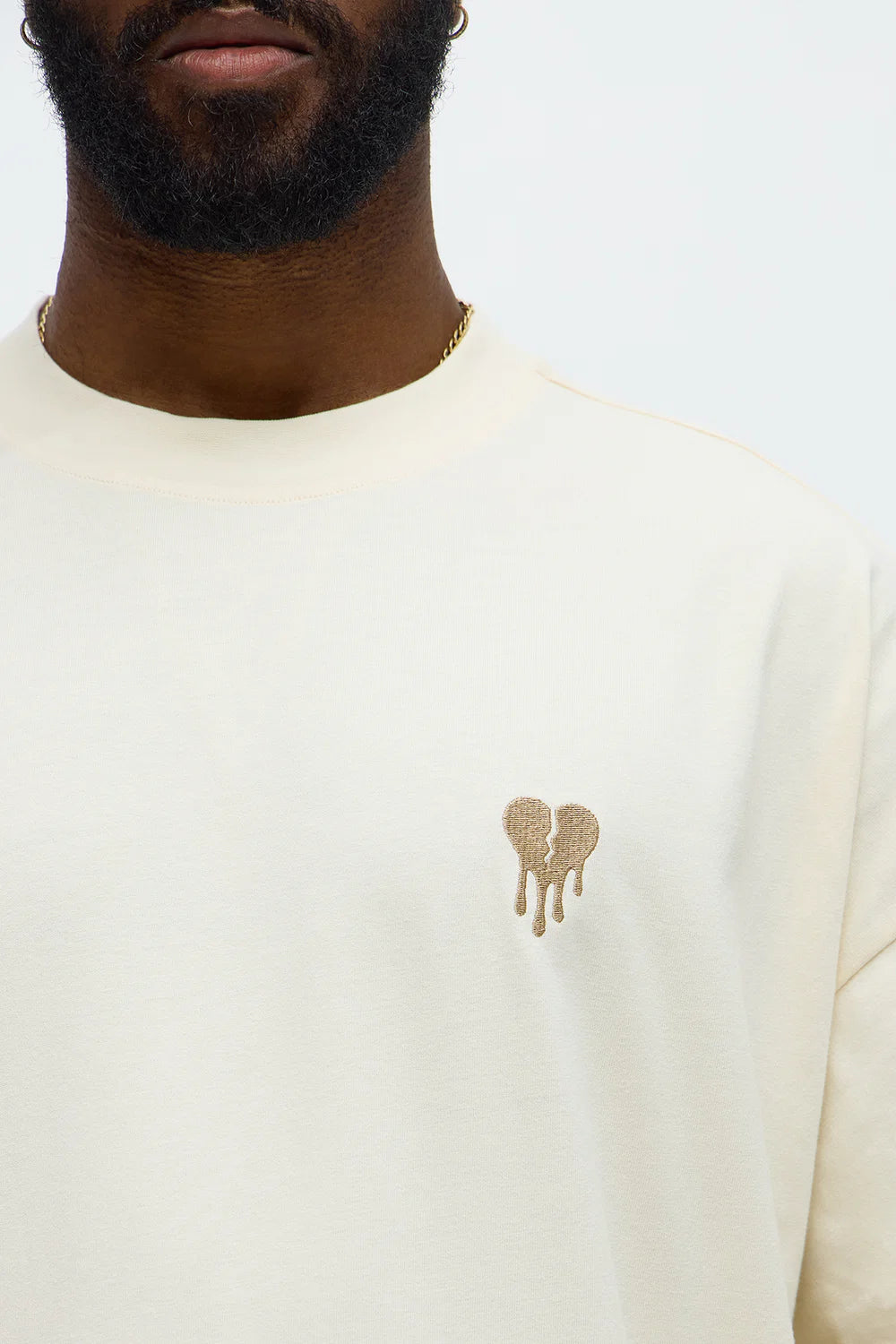 Oversized Mini Embroidery Heavy Weight Boxy tee