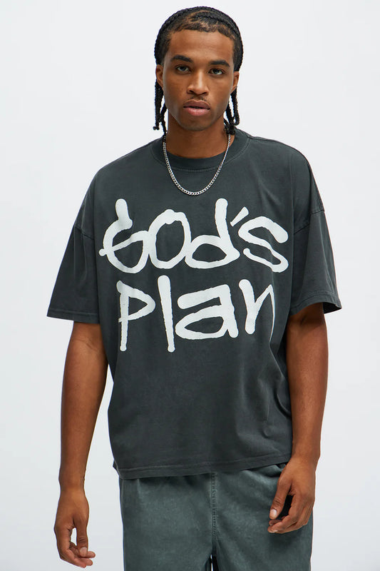 God's Plan Oversized Short Sleeve Tee