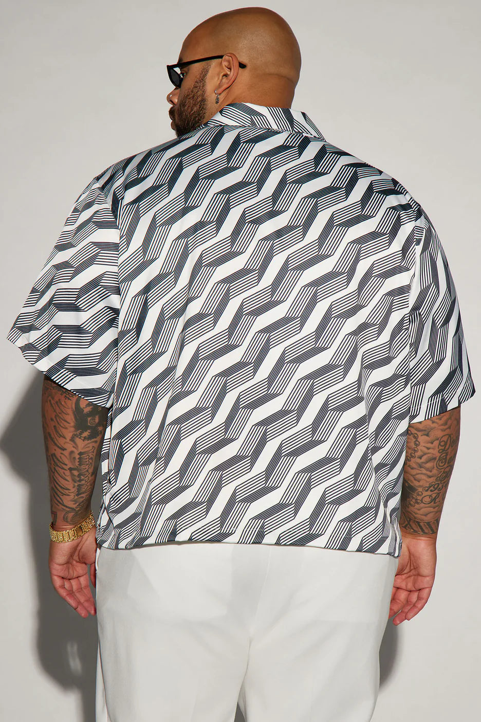 High Stepper Cropped Button Up Shirt