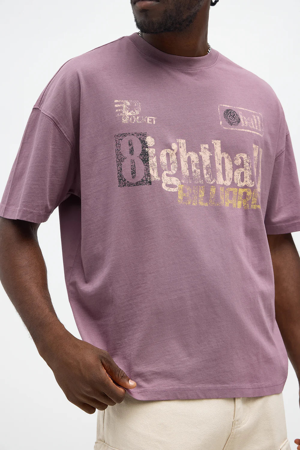 8ightball Billiards Oversized Short Sleeve Tee