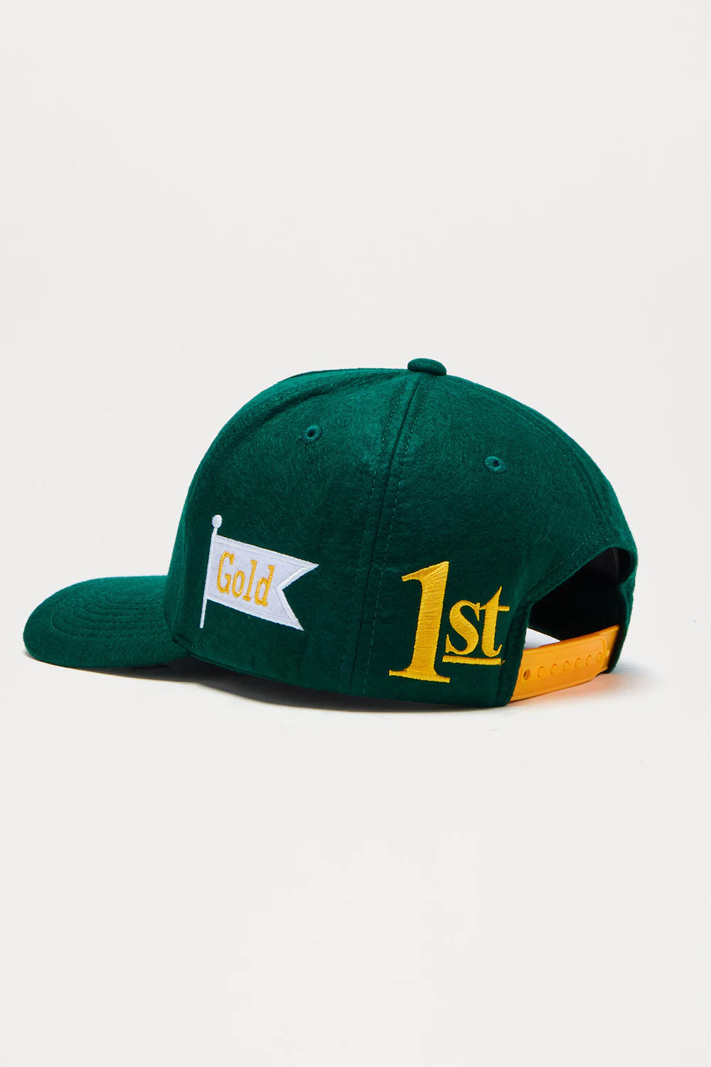 1St Gold Textured Structured Snapback Hat