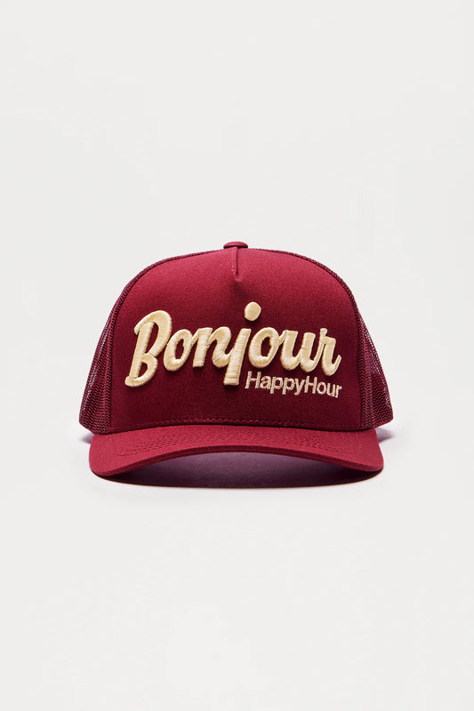 Bonjour Happy Hour Snapback Hat