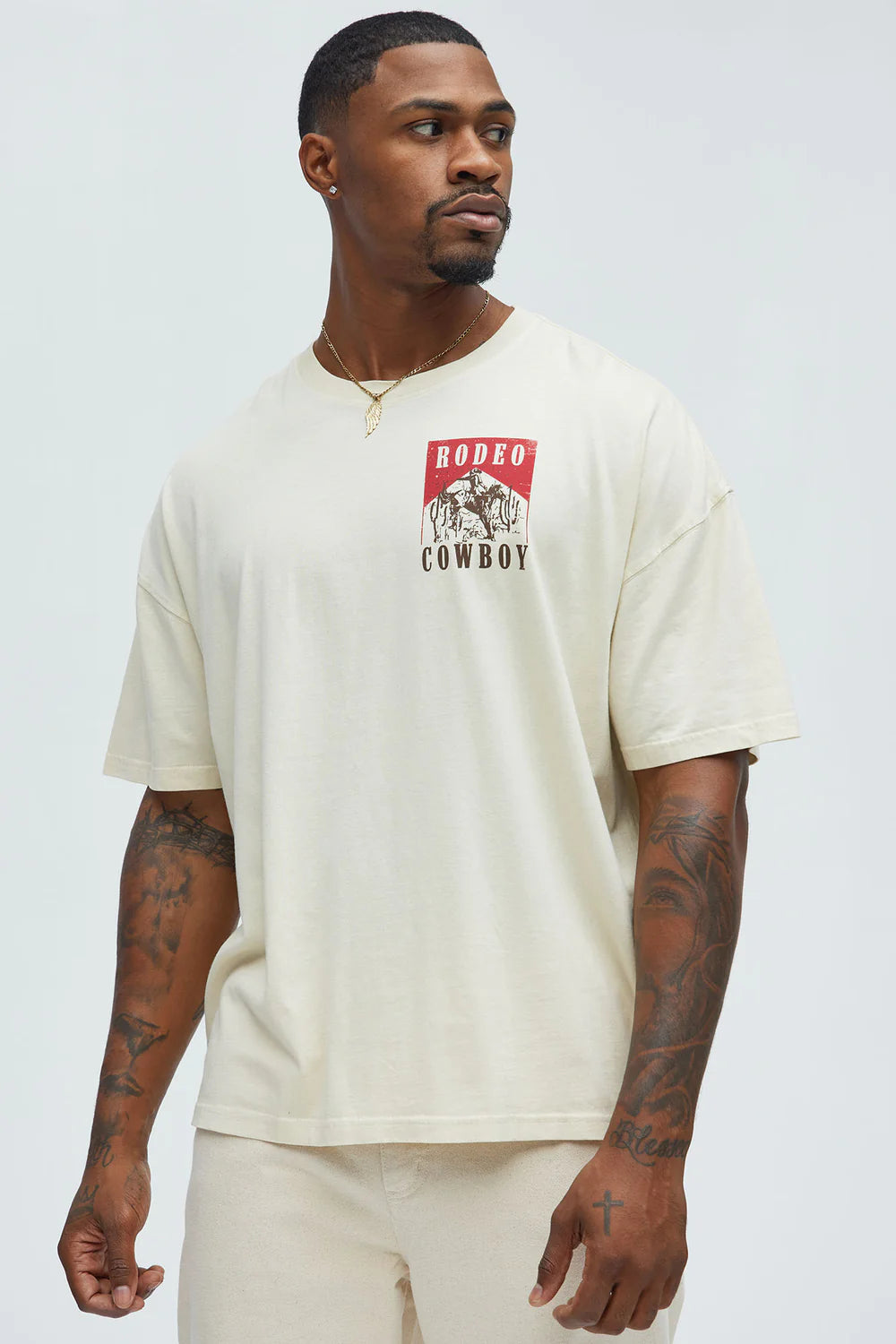 Rodeo Cowboy Oversized Short Sleeve Tee