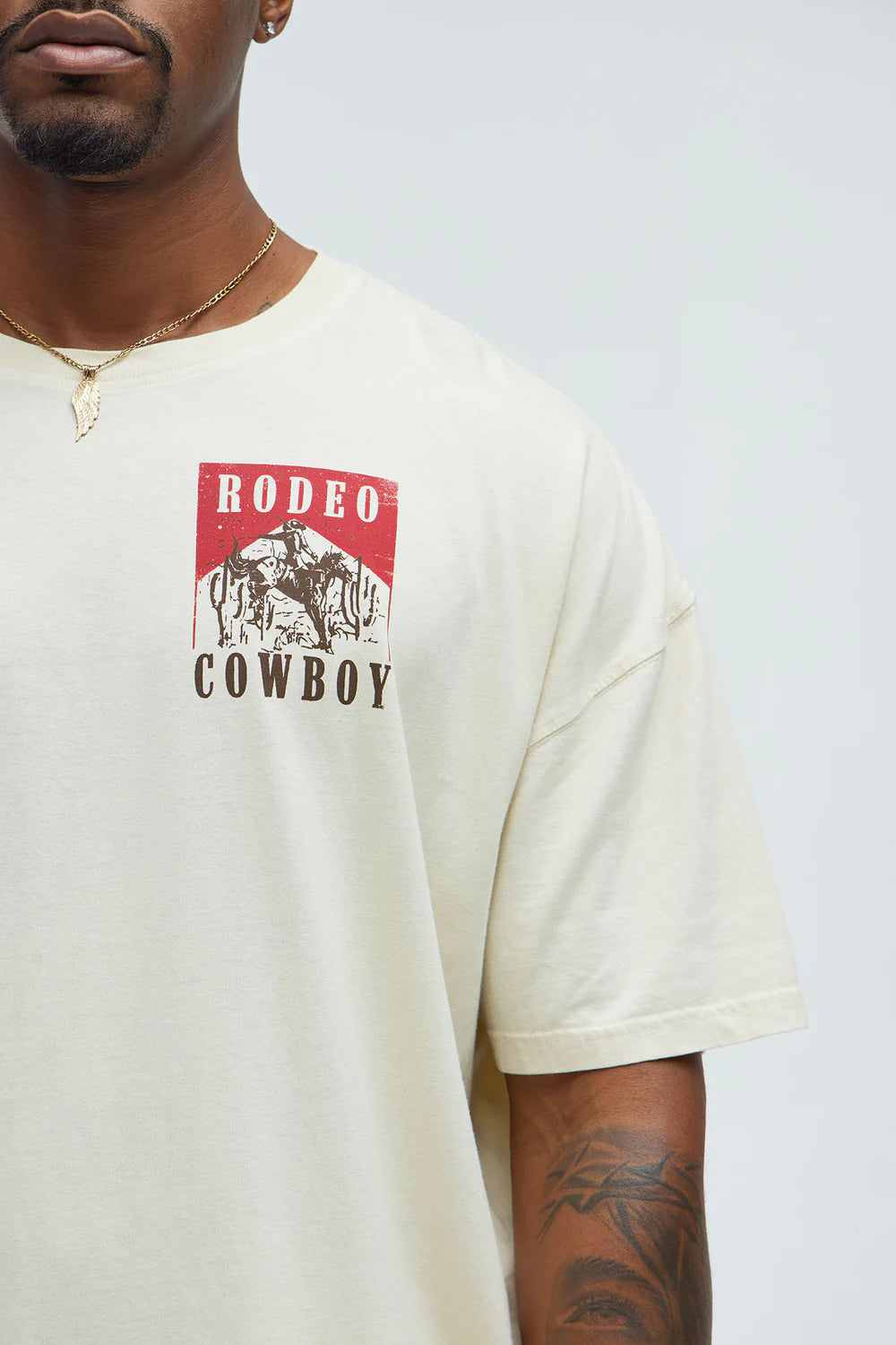 Rodeo Cowboy Oversized Short Sleeve Tee