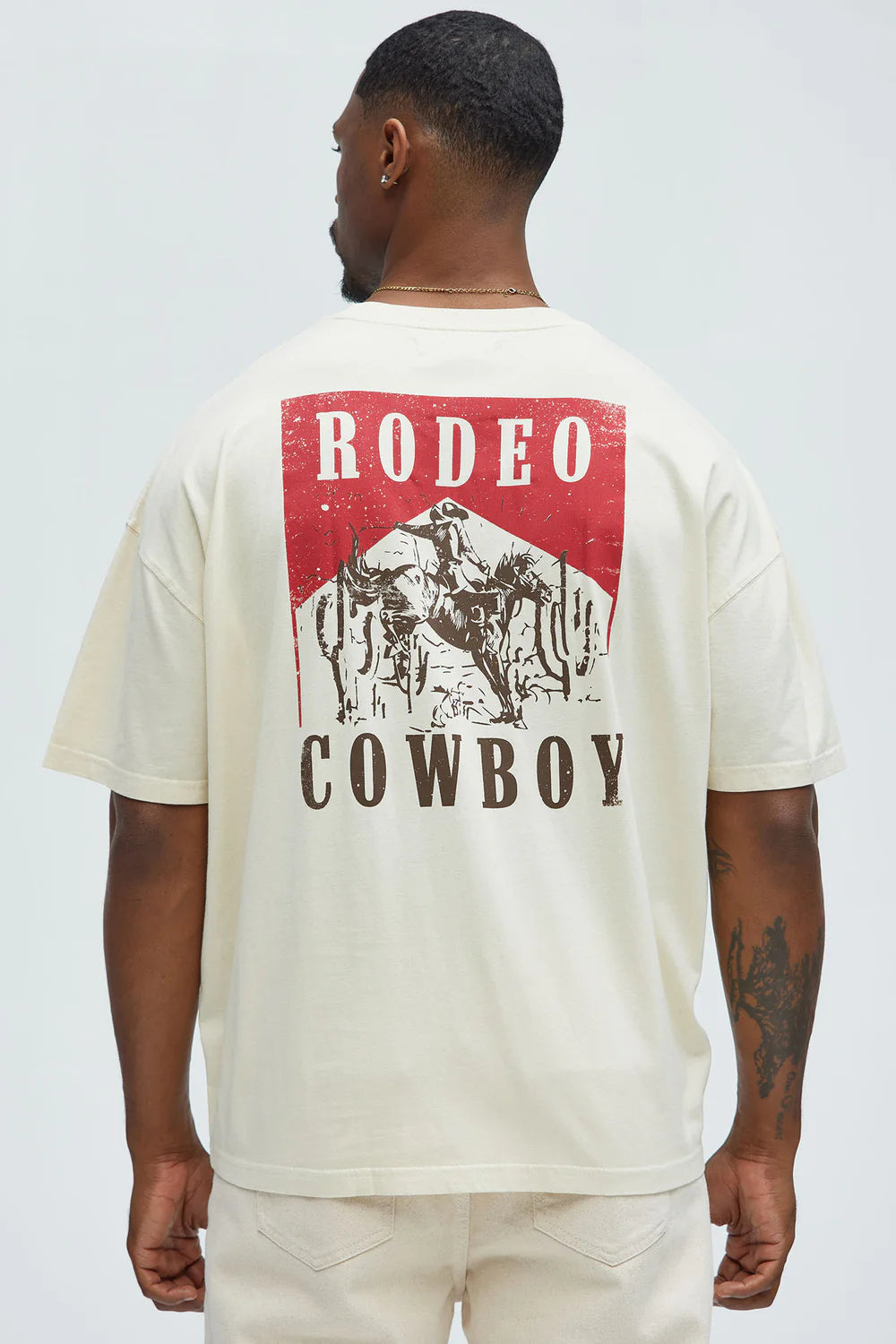 Rodeo Cowboy Oversized Short Sleeve Tee
