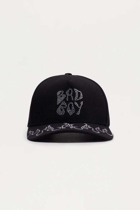 Bad Boy Stoned Structured Snapback Hat (Black)