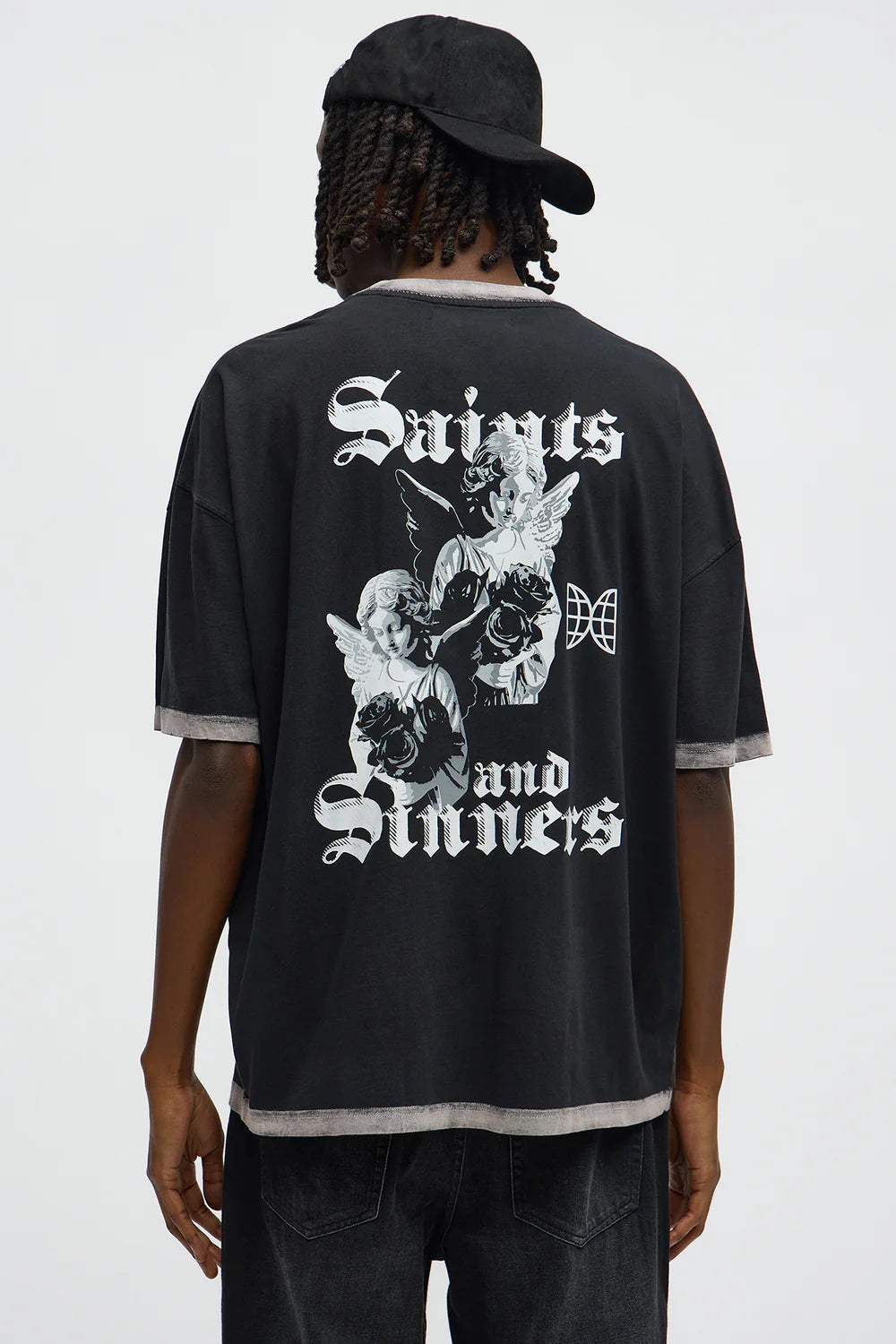 Saints And Sinners Short Sleeve Ringer Tee