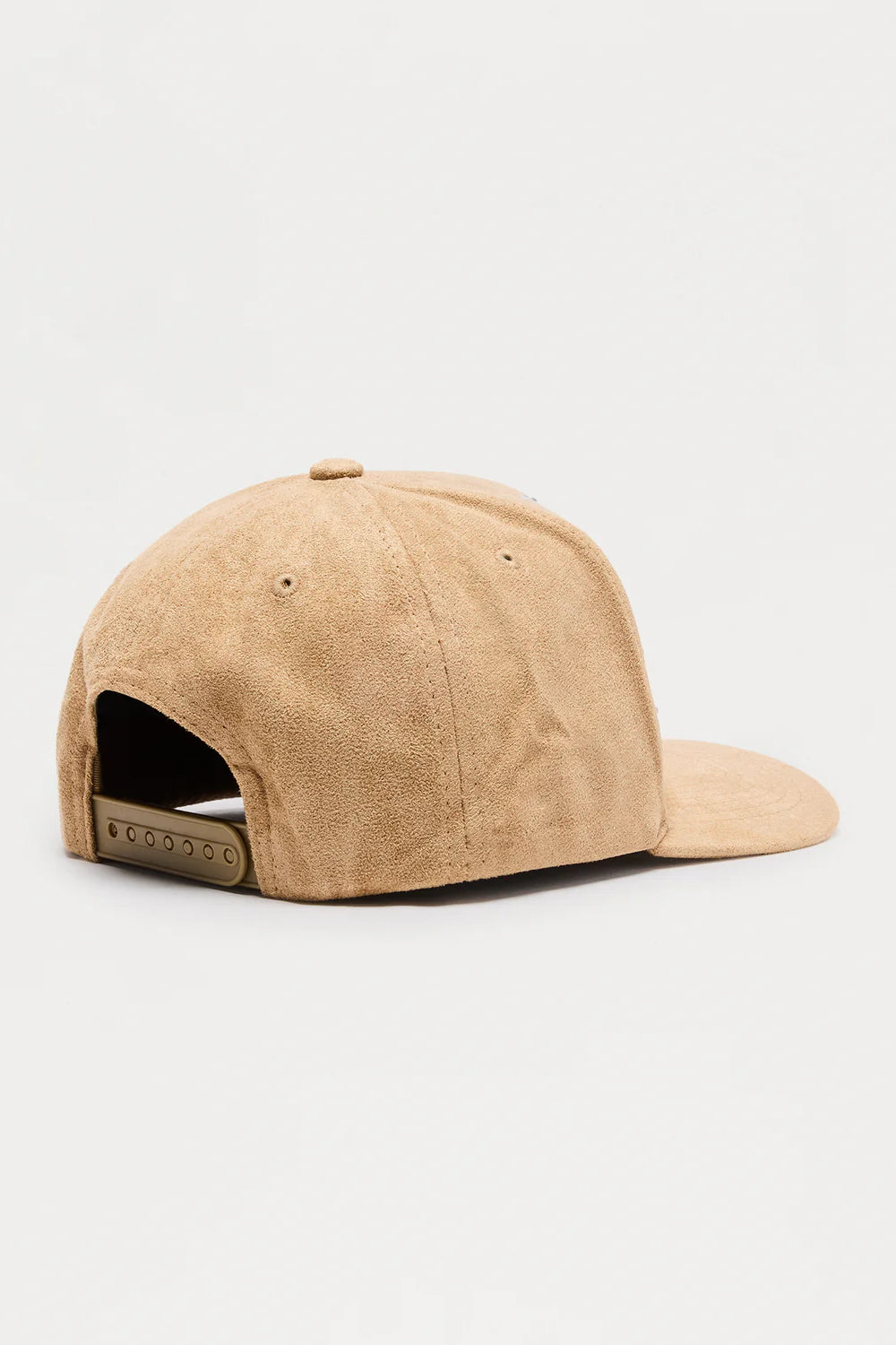 Sacred Embellished Faux Suede Structured Snapback Hat