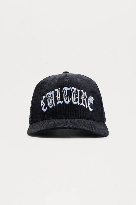 Culture Star Studded Corduroy Structured Snapback Hat