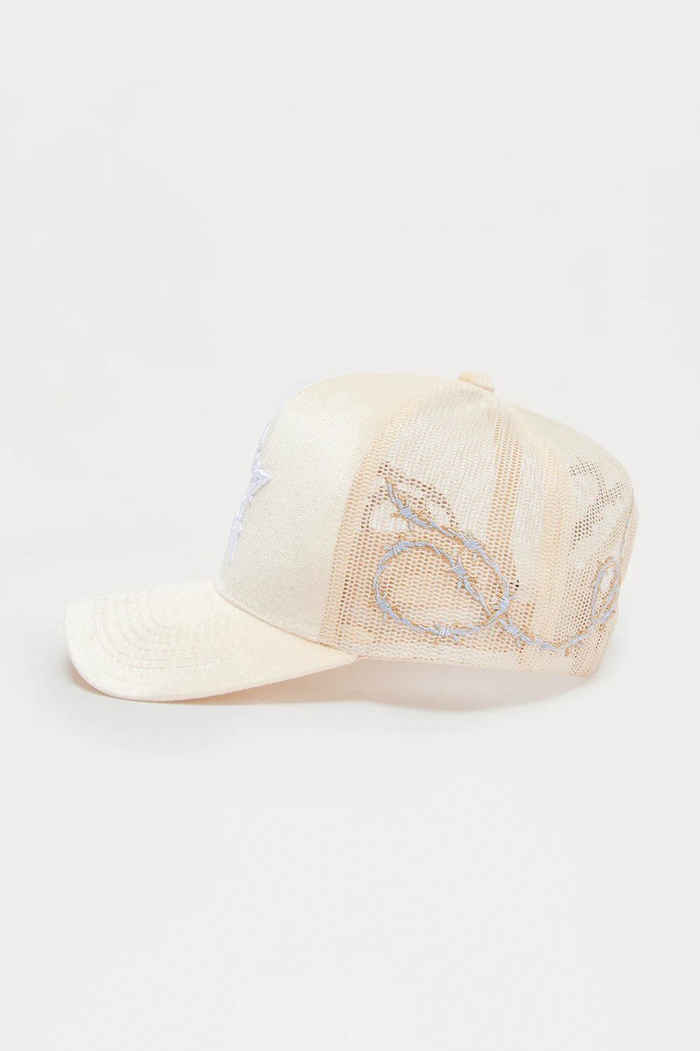 Barbwire Velvet Structured Snapback Hat