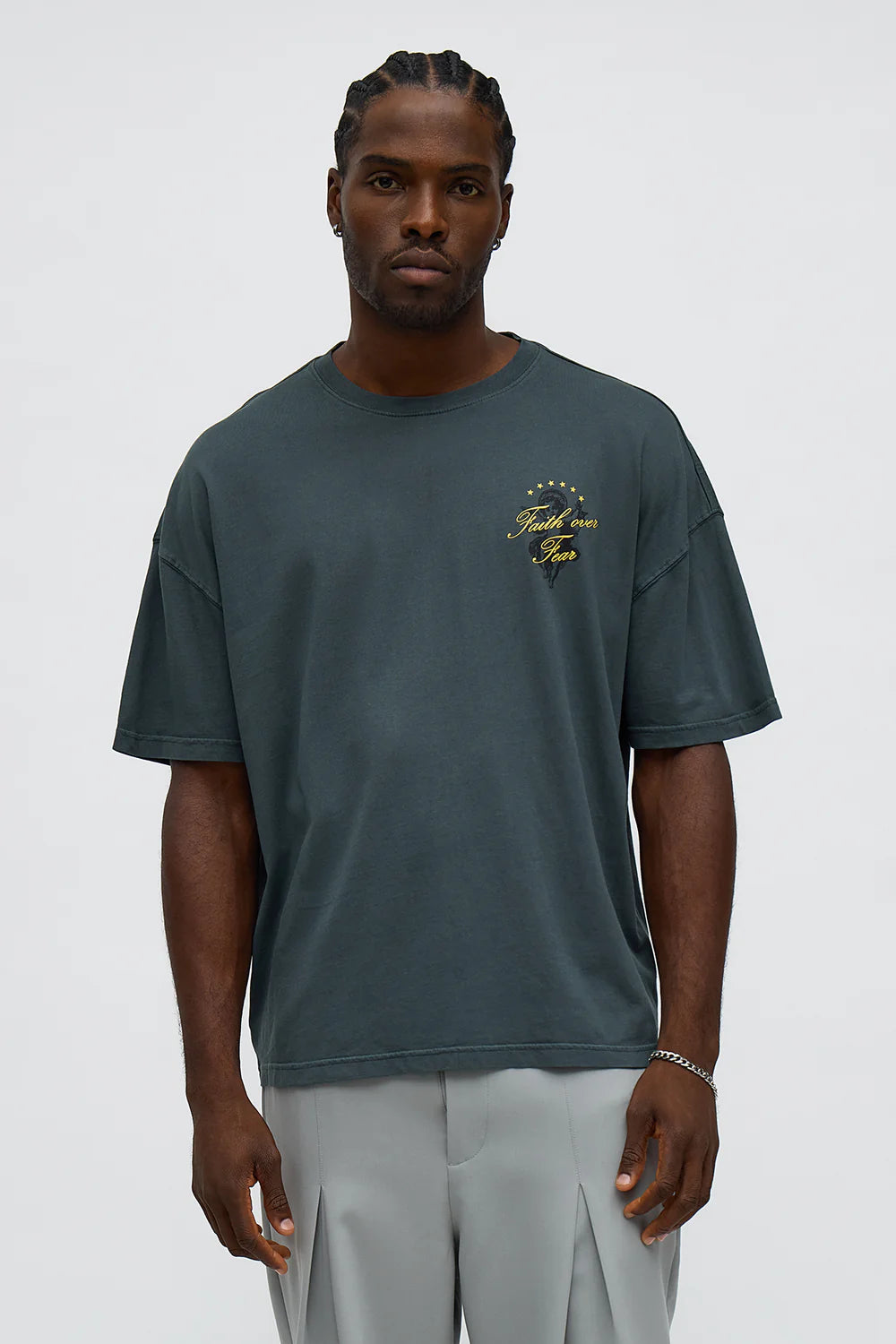 Pray Faith Over Fear Short Sleeve Tee