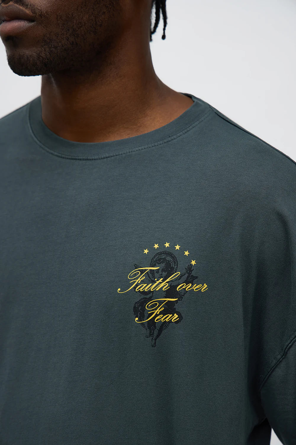 Pray Faith Over Fear Short Sleeve Tee