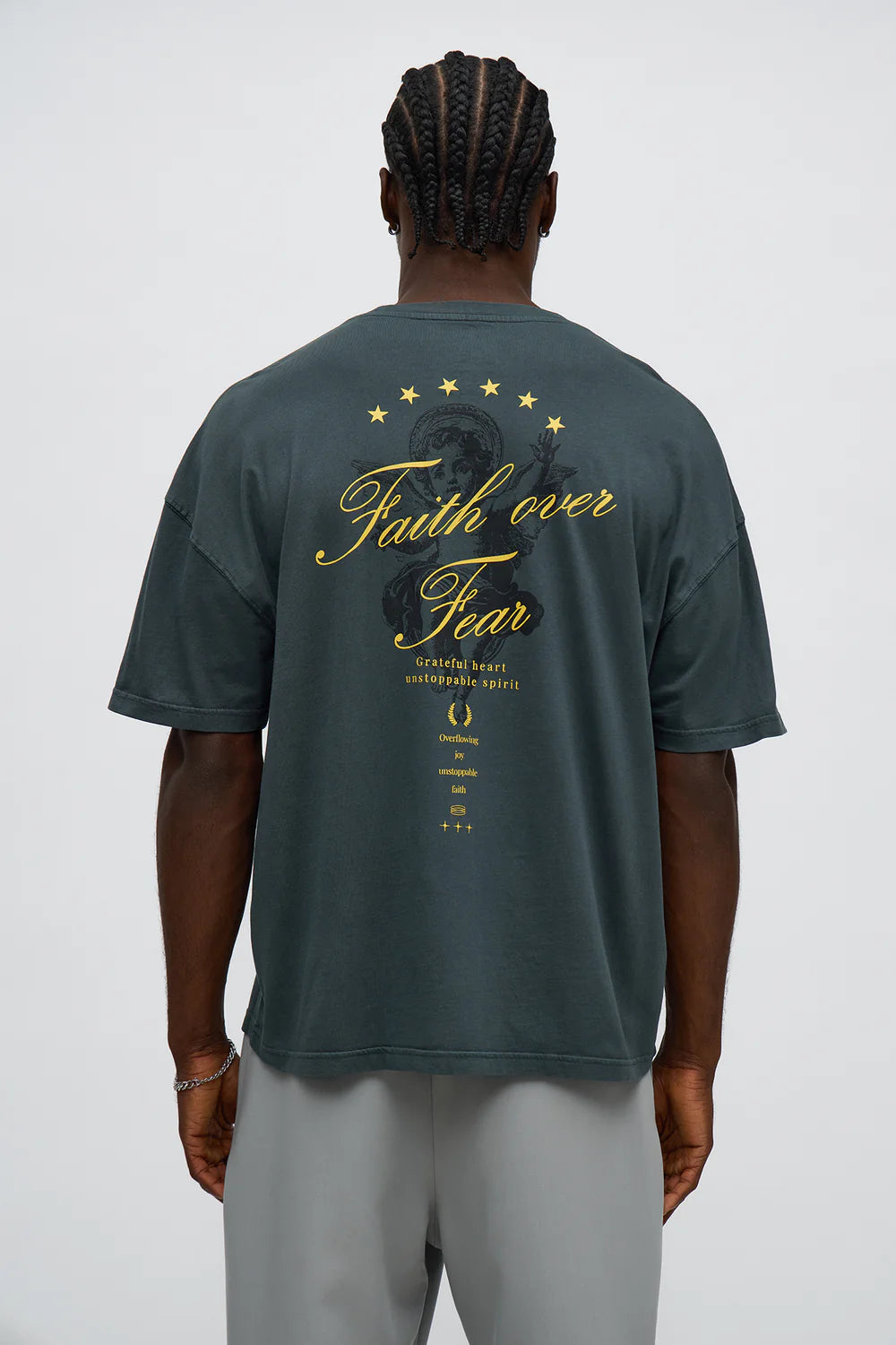 Pray Faith Over Fear Short Sleeve Tee