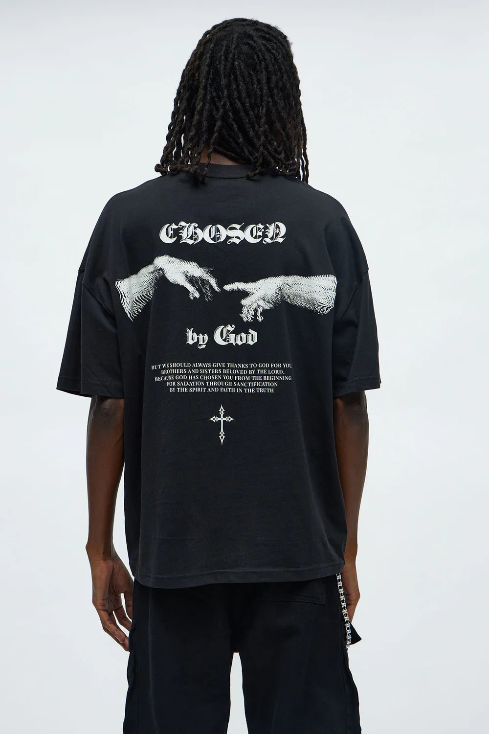 Saved Chosen By God Oversized Short Sleeve Tee