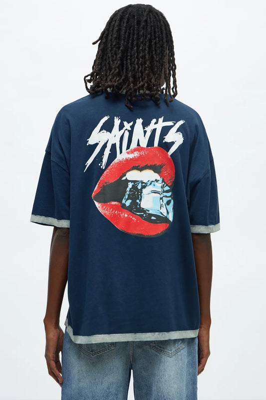 Saints Short Sleeve Ringer Tee