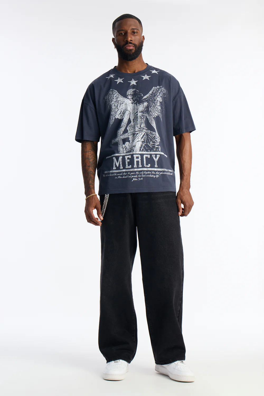 Mercy For All Oversized Short Sleeve Tee