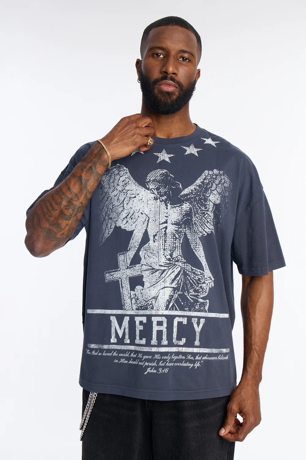 Mercy For All Oversized Short Sleeve Tee