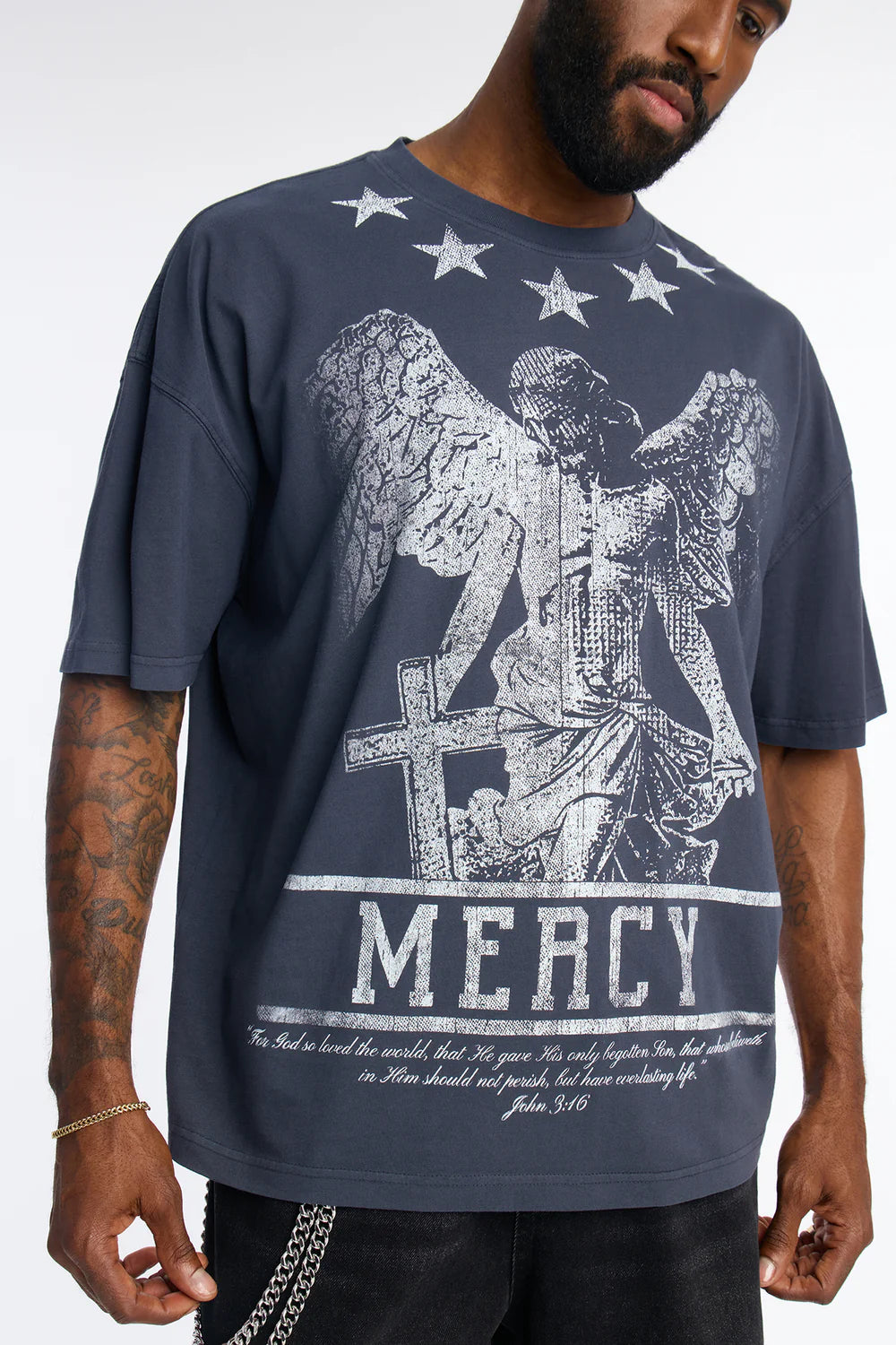 Mercy For All Oversized Short Sleeve Tee