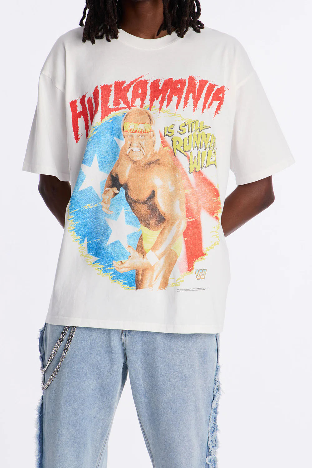 Hulk Hogan HULKAMANIA Runnin WILD Premium Short Sleeve Tee
