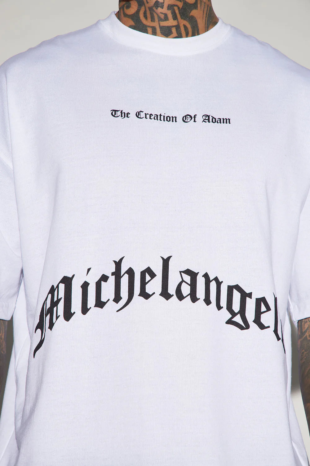 Creation Of Michelangelo Oversized Short Sleeve Tee