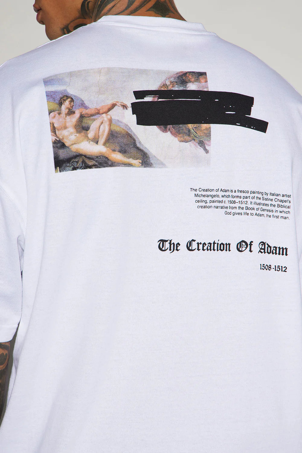 Creation Of Michelangelo Oversized Short Sleeve Tee