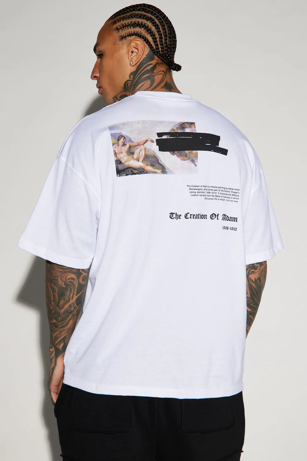 Creation Of Michelangelo Oversized Short Sleeve Tee