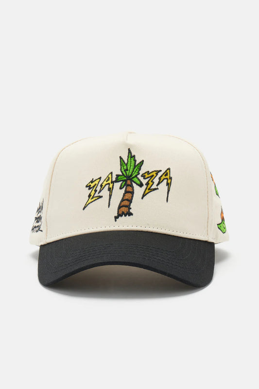Zaza Palm Leaf Snapback Hat