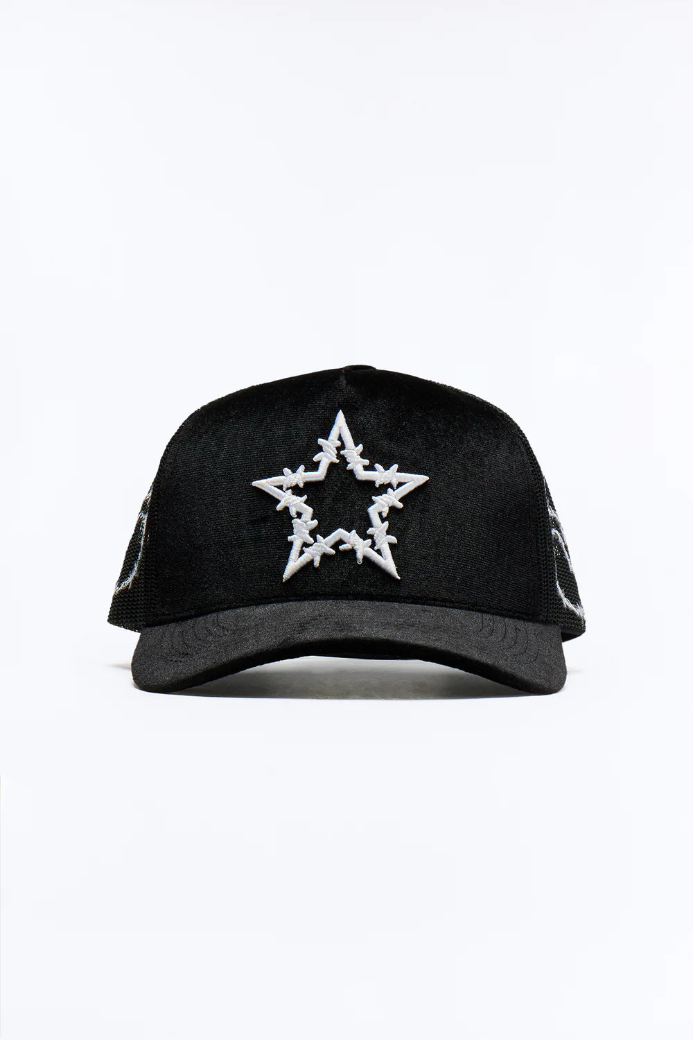 Barbwire Velvet Structured Snapback Hat
