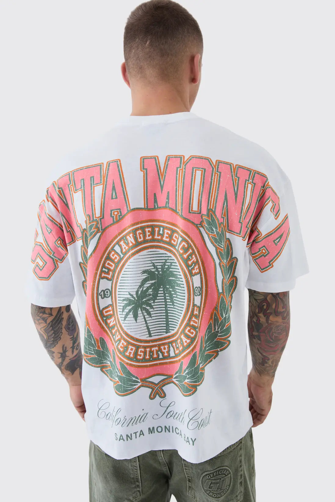 Oversized Boxy Santa Monica Over The Seams T-Shirt