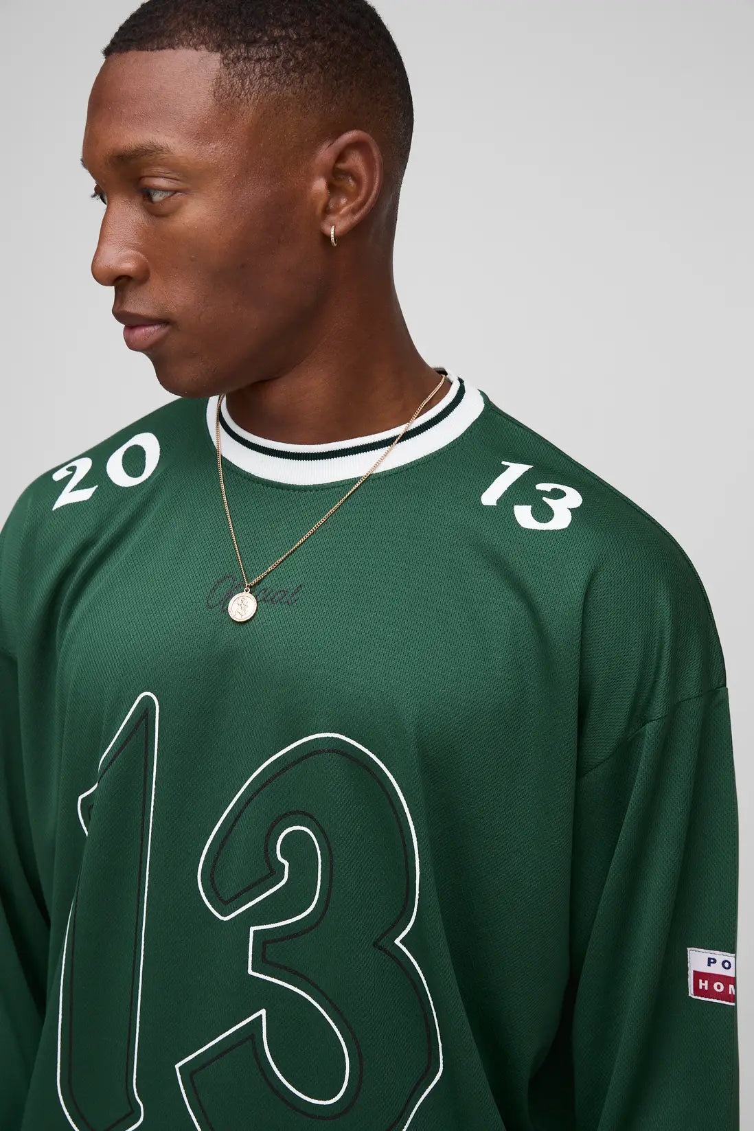 Oversized 13 Mesh Long Sleeve Hockey Top