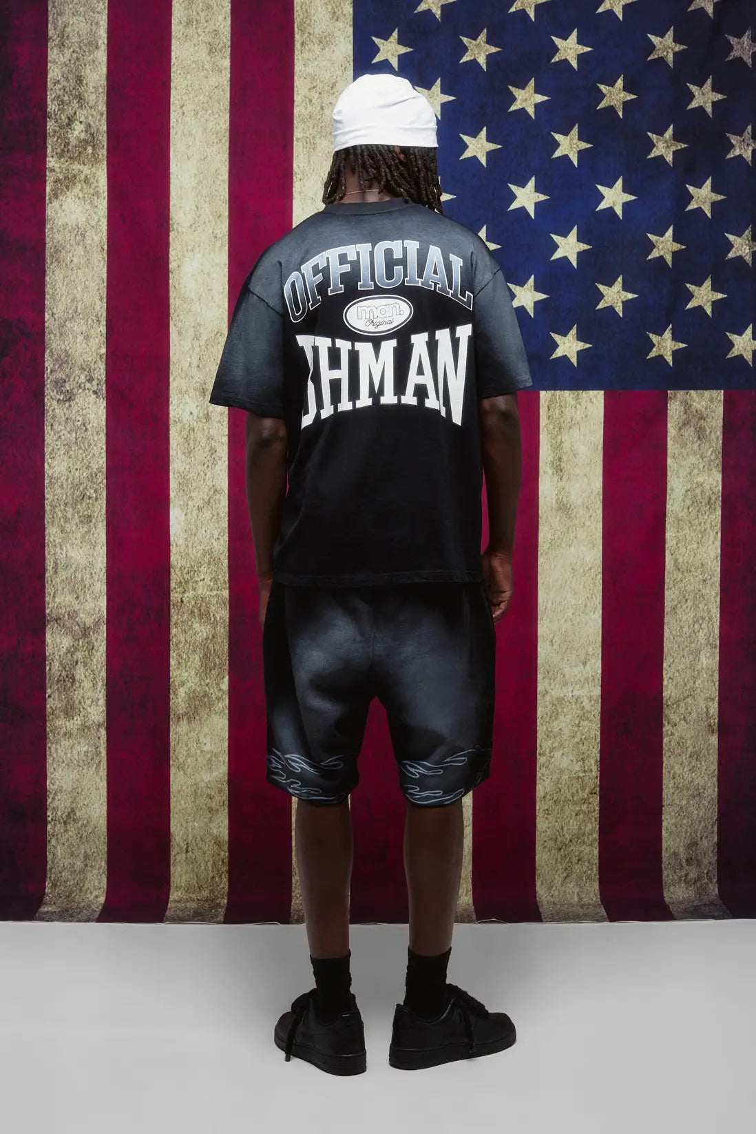 Oversized Spray Washed Graphic T-Shirt