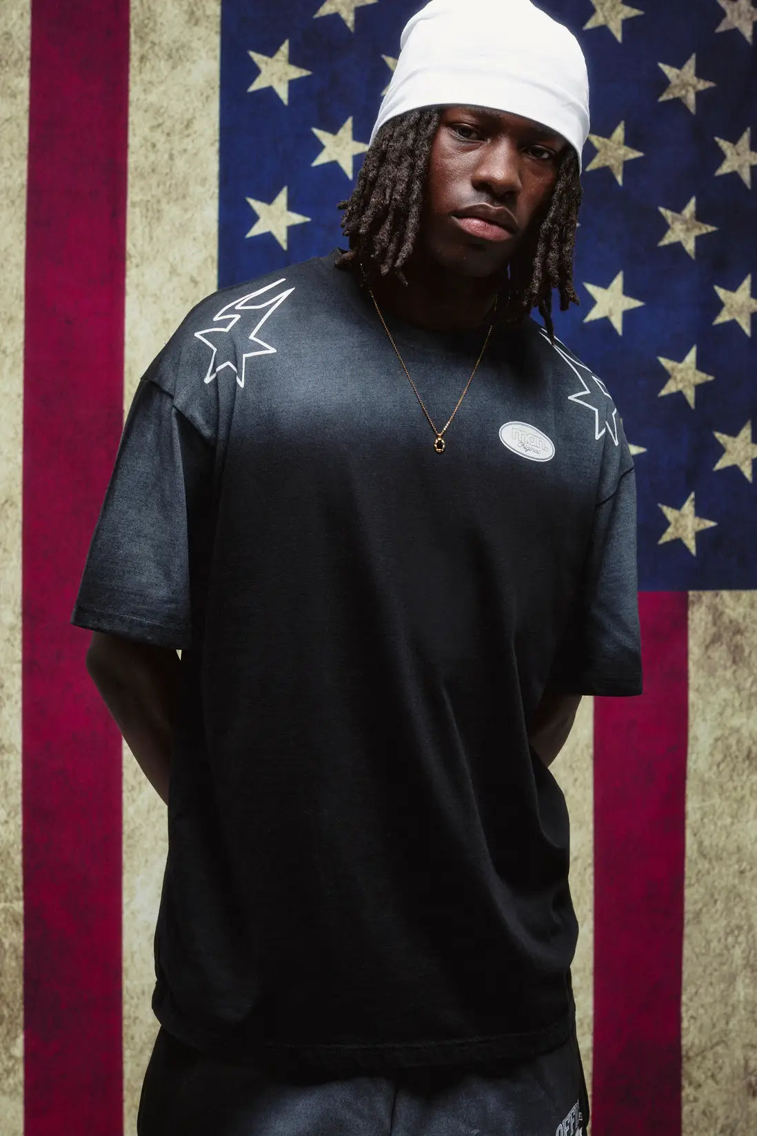 Oversized Spray Washed Graphic T-Shirt