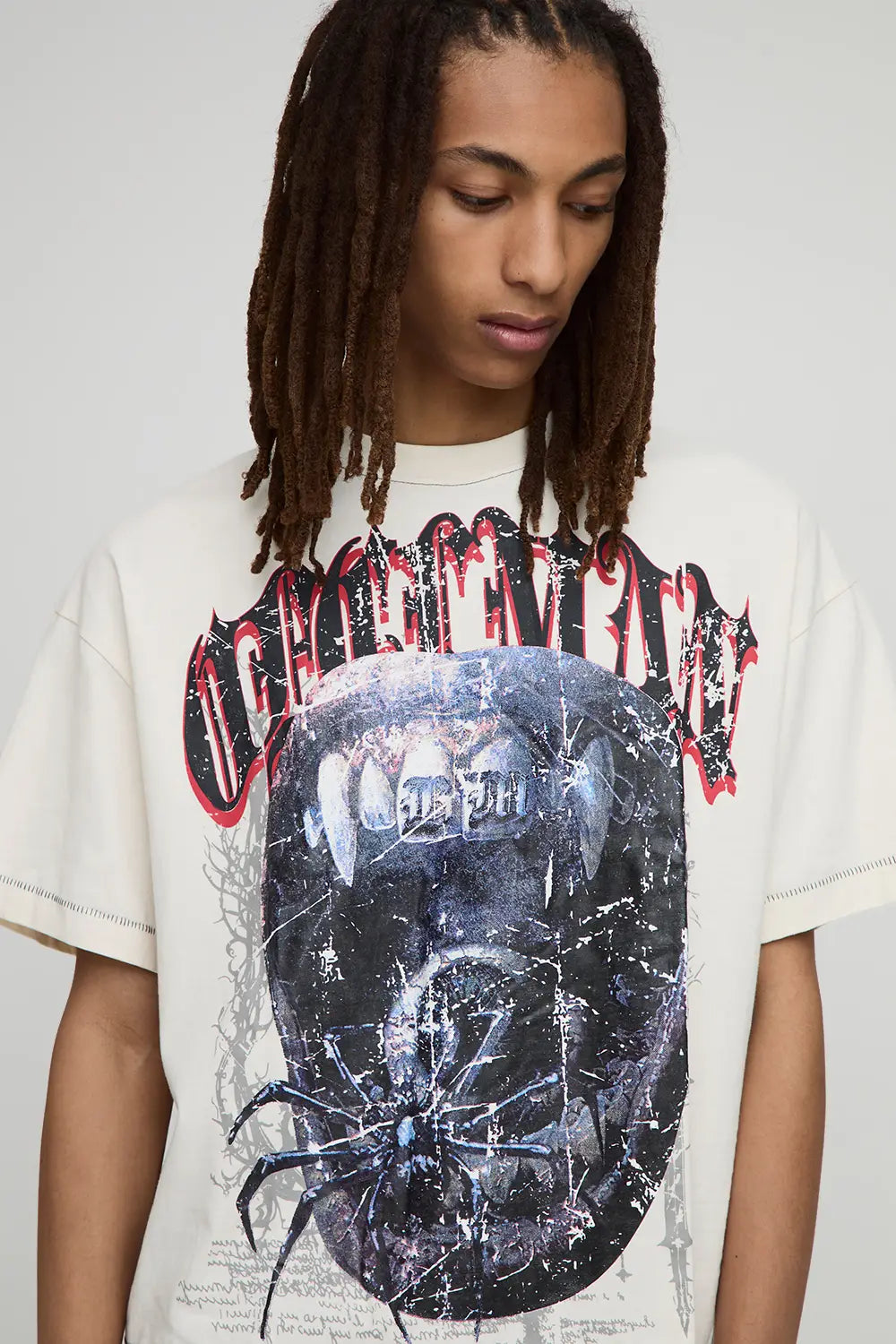 Oversized Shrunken Boxy Heavyweight Washed Graphic T-Shirt