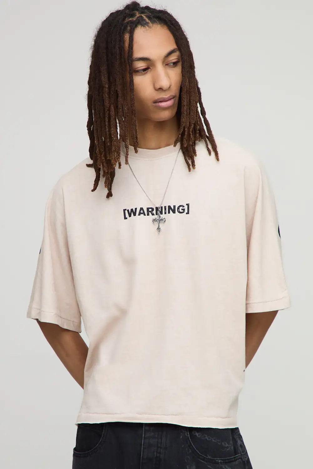 Oversized Distressed Washed T-Shirt