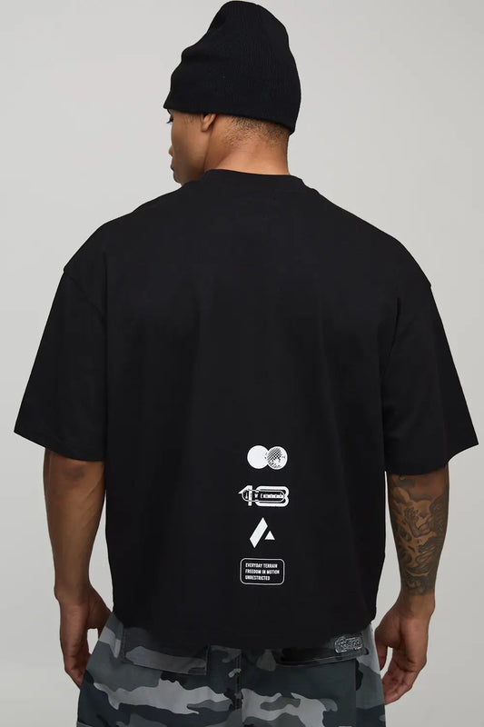 Oversized Boxy Heavyweight Printed T-Shirt