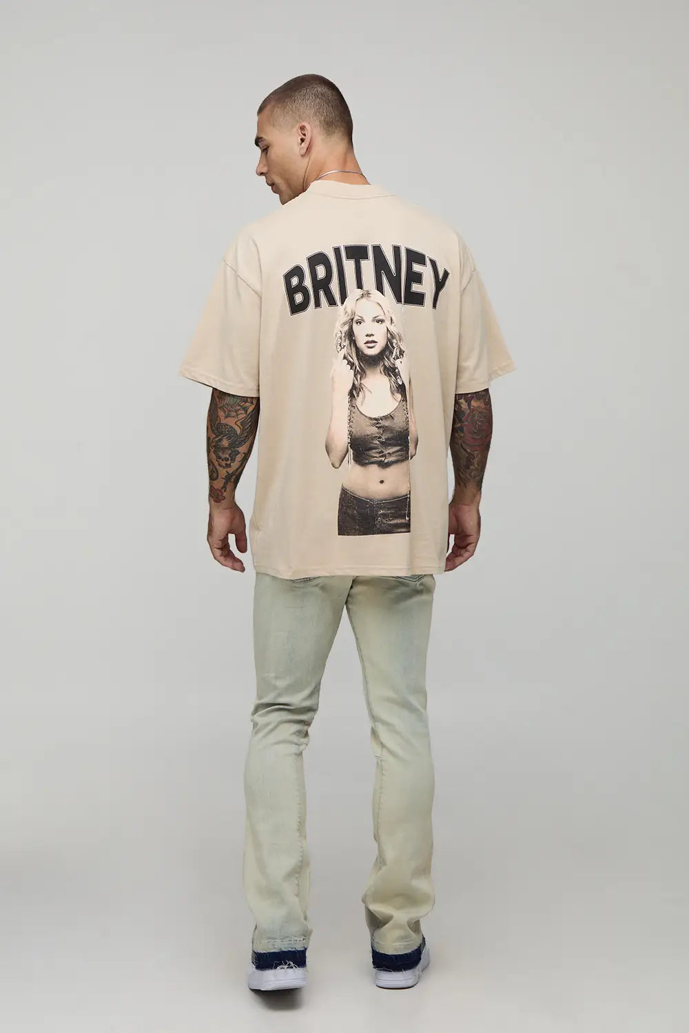 Oversized Extended Neck Britney Spears License T-Shirt