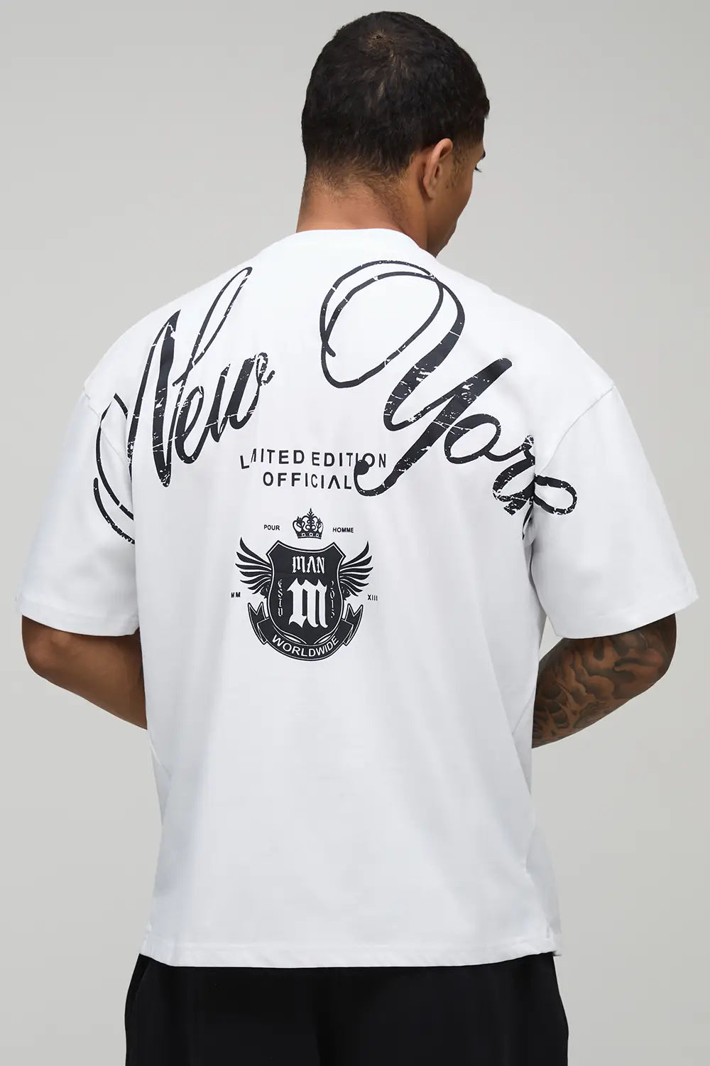 Oversized New York Over The Seam Graphic T-Shirt