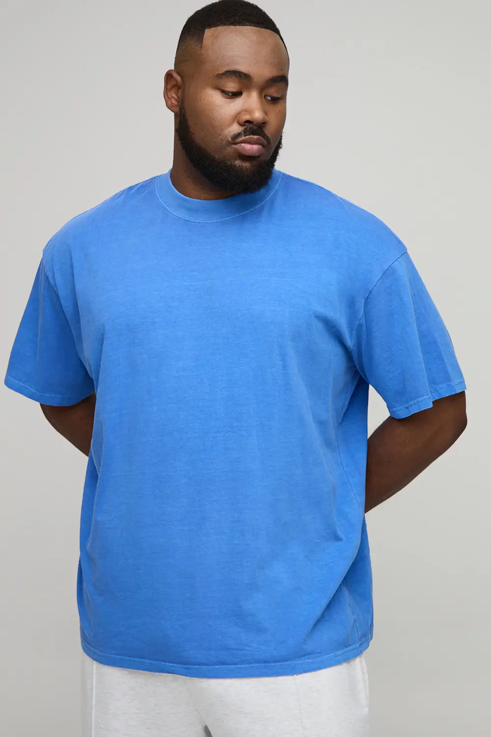 Oversized Extended Neck New York Print T-Shirt