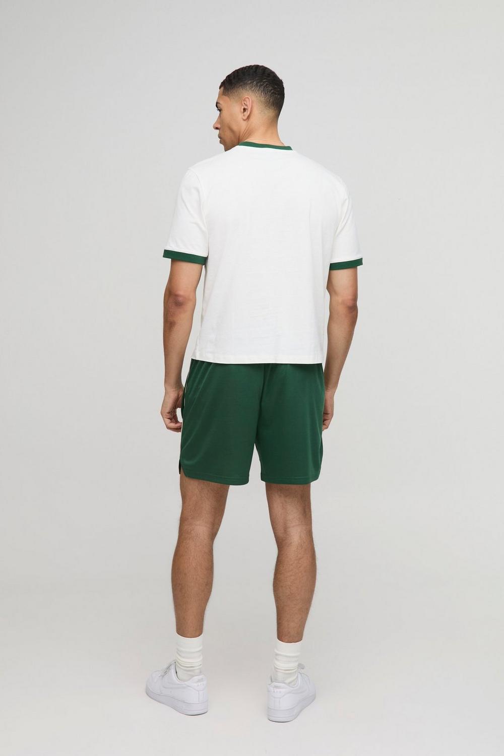 Boxy Palm Graphic Ringer T-Shirt