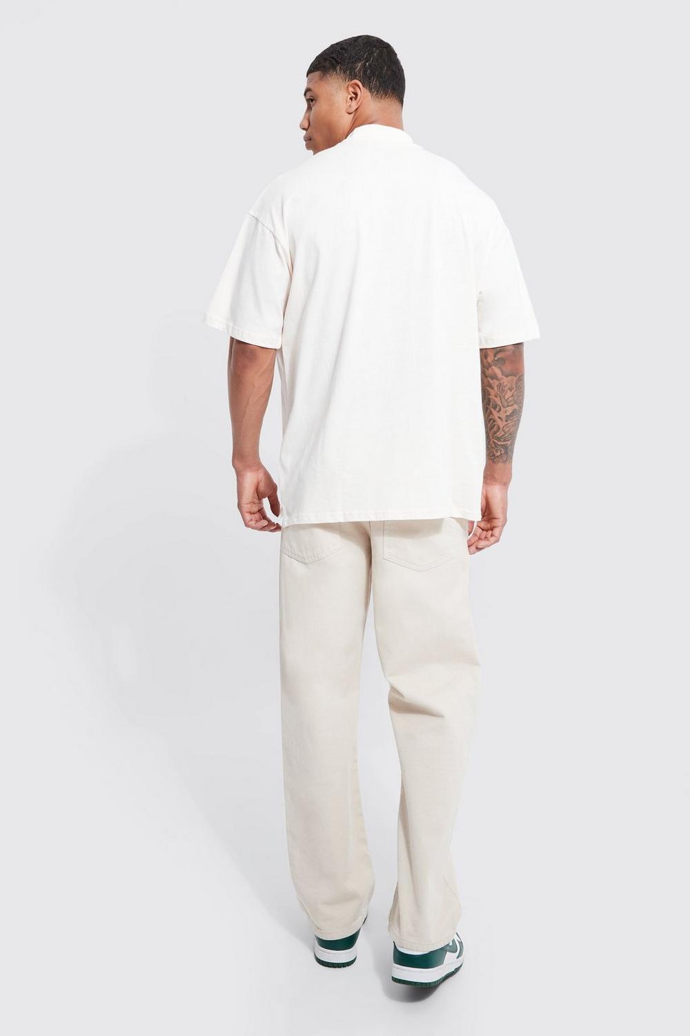Oversized Multi Graphic Embroidered T-shirt