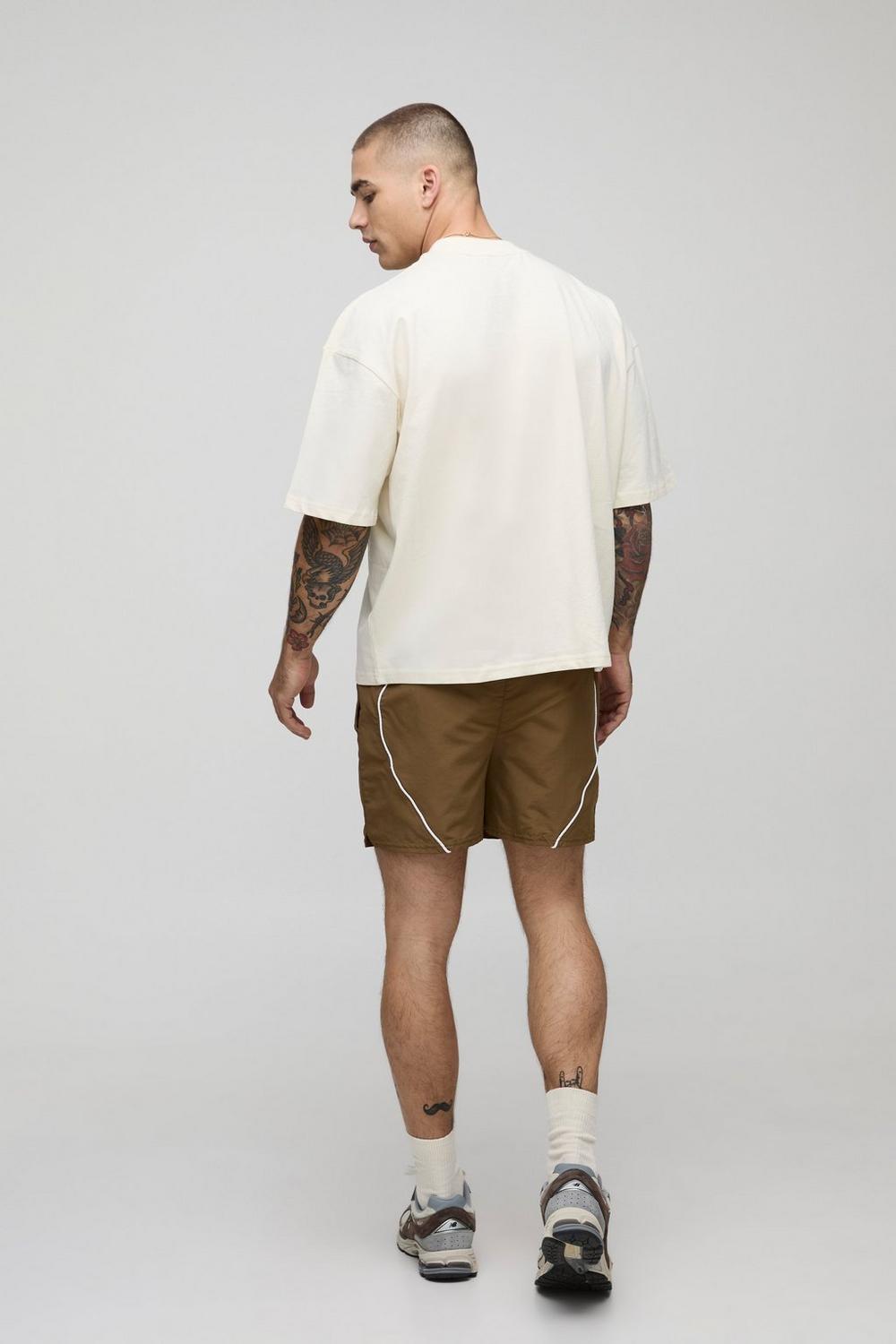 Oversized Palm Tree Embroidered T-Shirt
