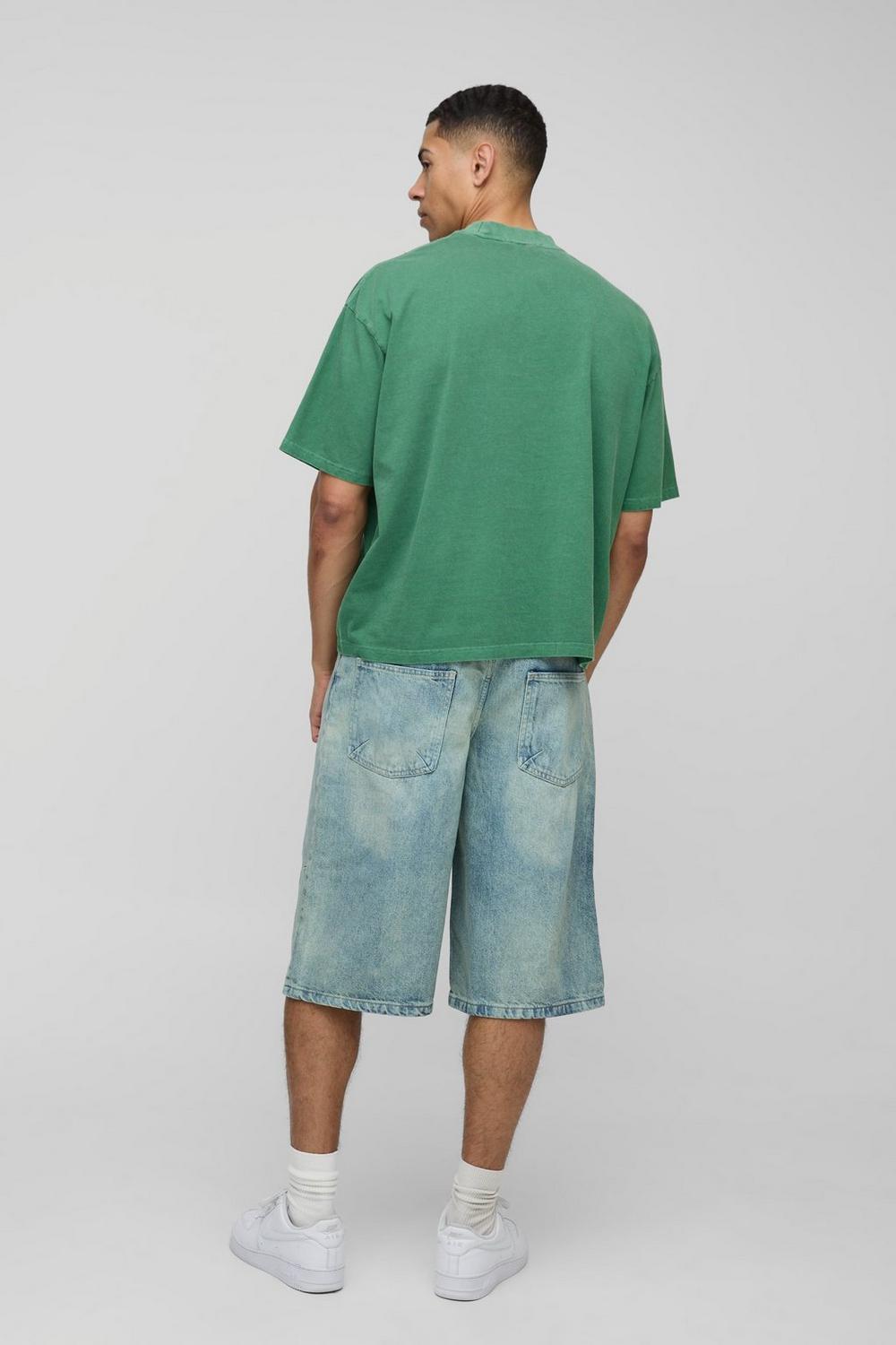 Oversized Boxy NYC Marathon Leisure Wash T-Shirt