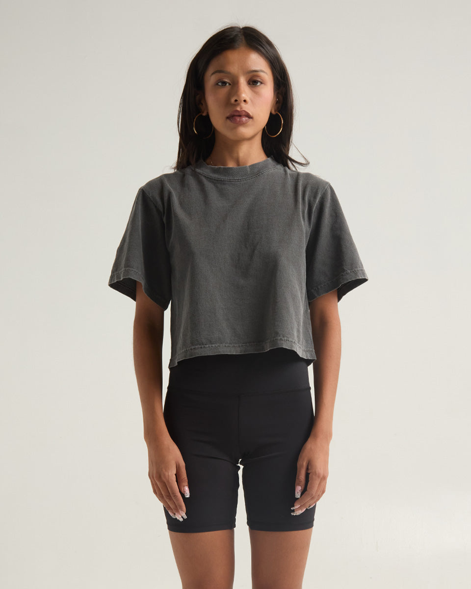 Crop Top Carbón