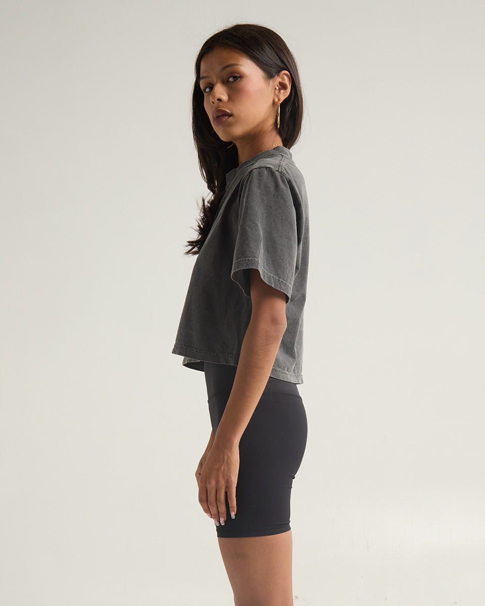 Crop Top Carbón