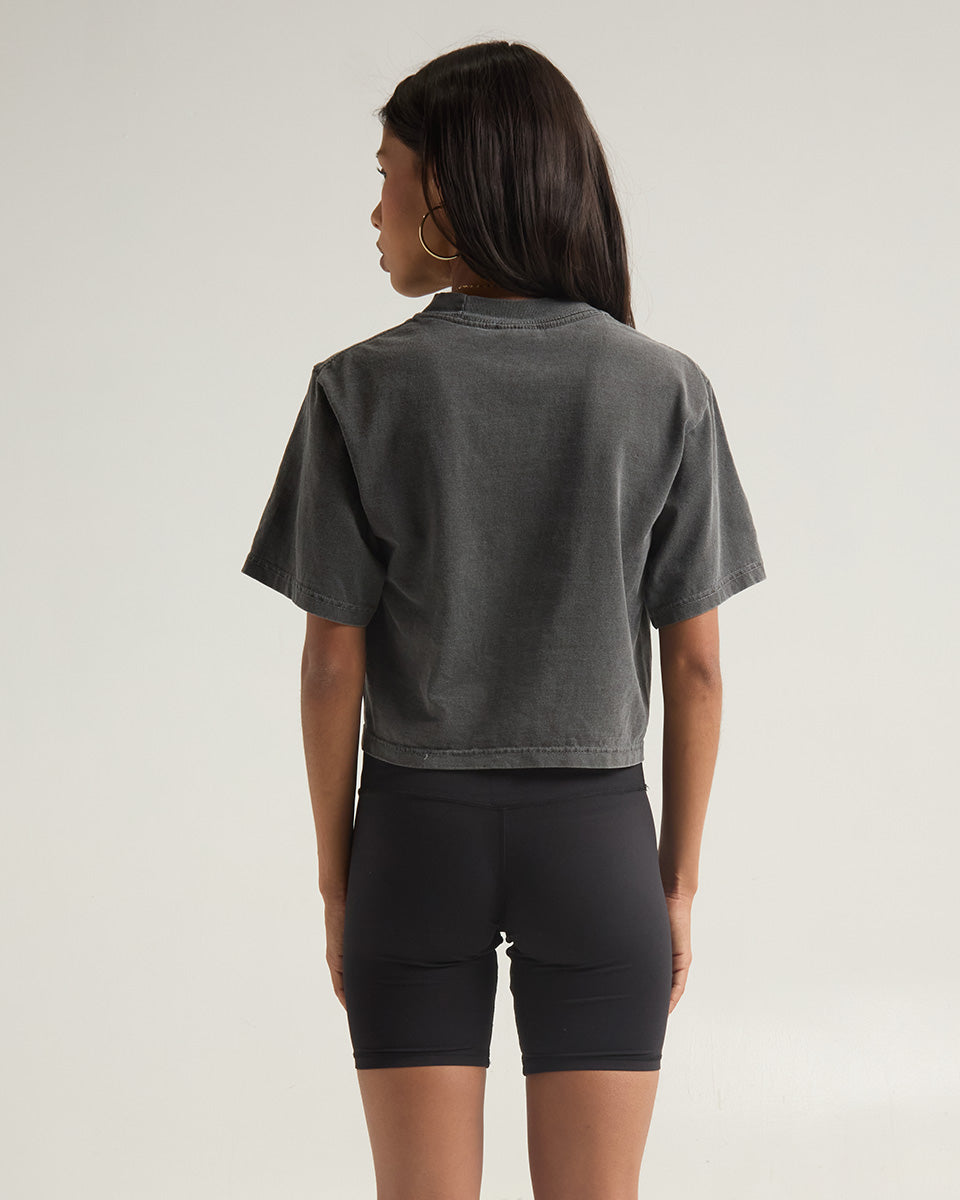 Crop Top Carbón