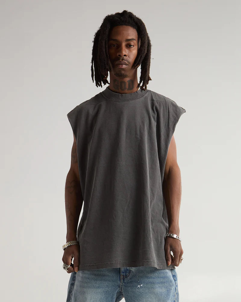 Muscle Tee Carbón